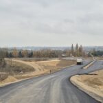 02_2024.11.14_DK9 km 1+150 widok od strony północnej na rondo - włączenie do istniejącej DK9 na węźle OPATÓW 1