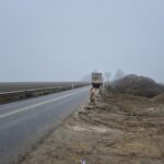 10_27,12,2024 DK9 km 4+800 widok od strony zachodniej na rondo i objazd włączenie do DW 757