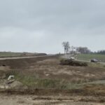 16_2025.01.10_DK9 km 4+950 widok od strony południowo zachodniej na DK9 i objazd - włączenie do DW757
