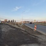 03_2025.02.06_DK9 km 1+400 Widok od strony południowej na WO I rondo włączenie do Łącznika DK74 objazd
