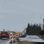 05_2025.03.13_DK9 km 0+700 widok od strony południowo wschodniej na DK 9, DD 15.1 oraz KD-1