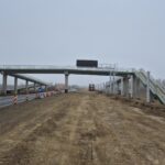 1.25.02.2025 DK9 km 0+600 widok od strony południowo wschodniej na DK 9, DD 15.1 oraz KD-1