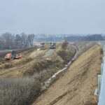 27.20250227_S74 km 8+000. Widok w kier. północnym (droga dojazdowa DD-12.1)