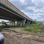 06_2025.06.24_DK9 km 1+600 widok od strony południowej na DK 9 i ES-3 oraz ul. Świętokrzyską pomiar ugięć ES-3