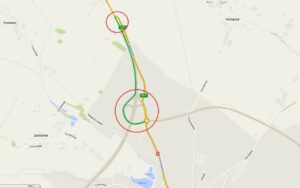 Lokalizacja - podwójne światła na DK9 (likwidacja bypass)