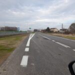07_2025.12.05_DK9 km 0+600 widok od strony południowej na DK9 i DD15.1 oznakowanie poziome